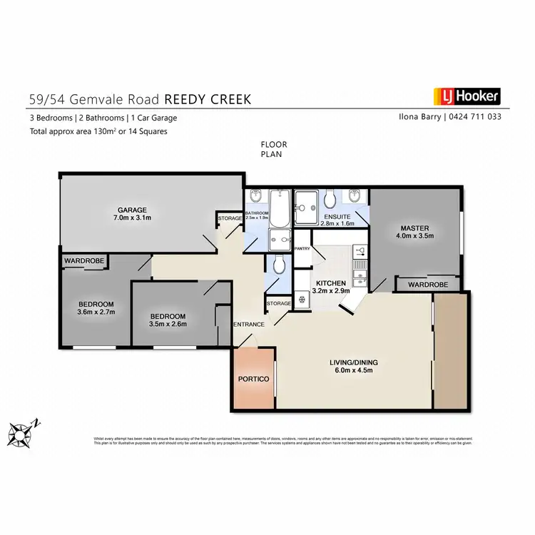 Floorplan of Homely villa listing, 59/54 Gemvale Road, Reedy Creek QLD 4227