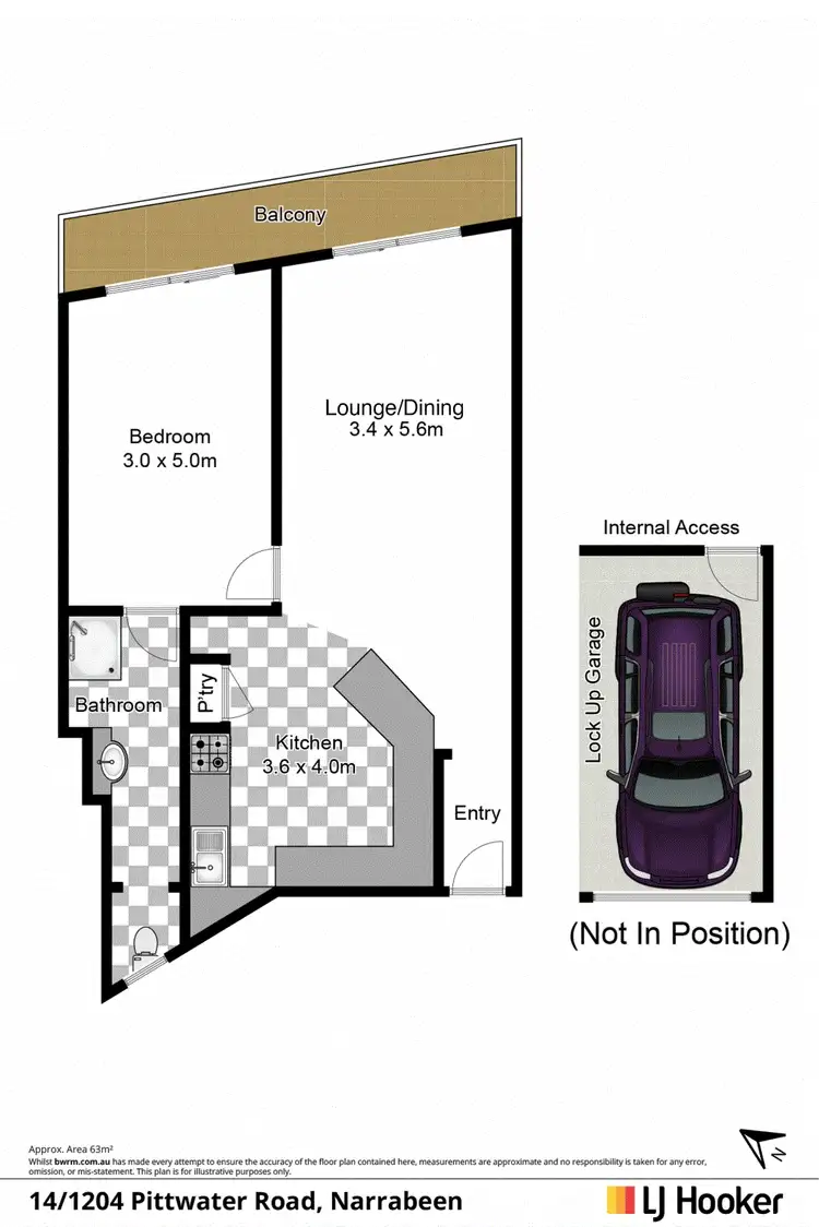 Floorplan of Homely unit listing, 14/1204 Pittwater Road, Narrabeen NSW 2101