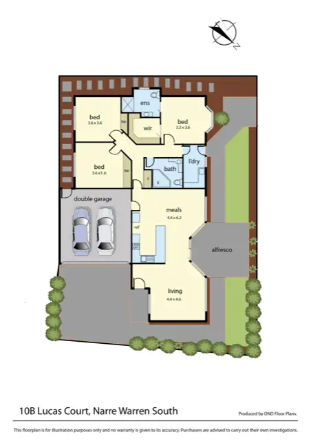 Floorplan of Homely house listing, 10B Lucas Court, Narre Warren South VIC 3805