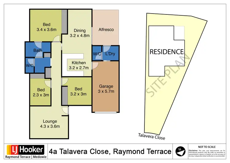 Floorplan of Homely house listing, 4A Talavera Close, Raymond Terrace NSW 2324