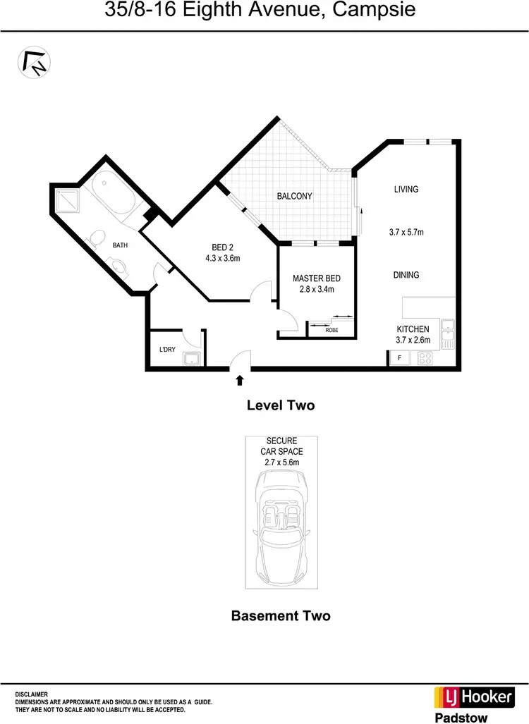 Floorplan of Homely unit listing, 35/8-16 Eighth Avenue, Campsie NSW 2194