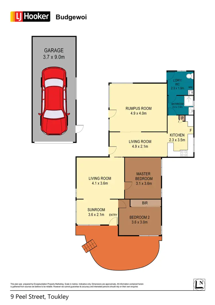 Floorplan of Homely house listing, 9 Peel Street, Toukley NSW 2263