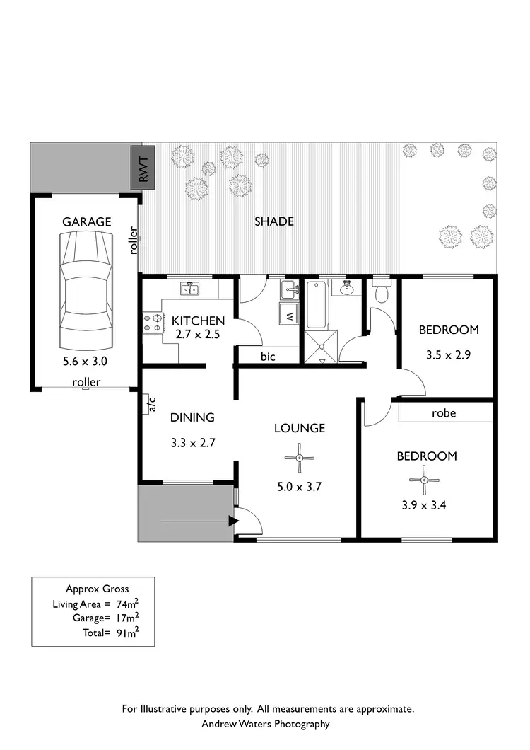 Floorplan of Homely unit listing, 2/8 Sandison Avenue, Park Holme SA 5043