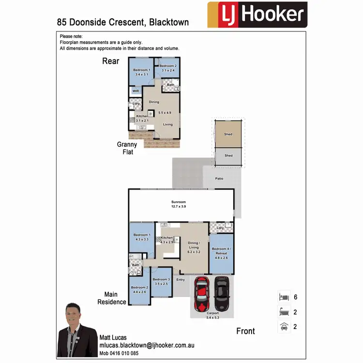 Floorplan of Homely house listing, 85 Doonside Crescent, Blacktown NSW 2148