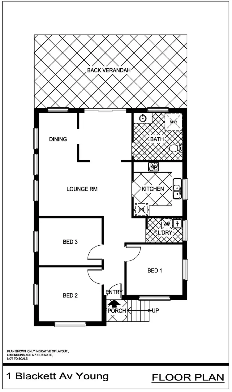 Floorplan of Homely house listing, 1 Blackett Avenue, Young NSW 2594