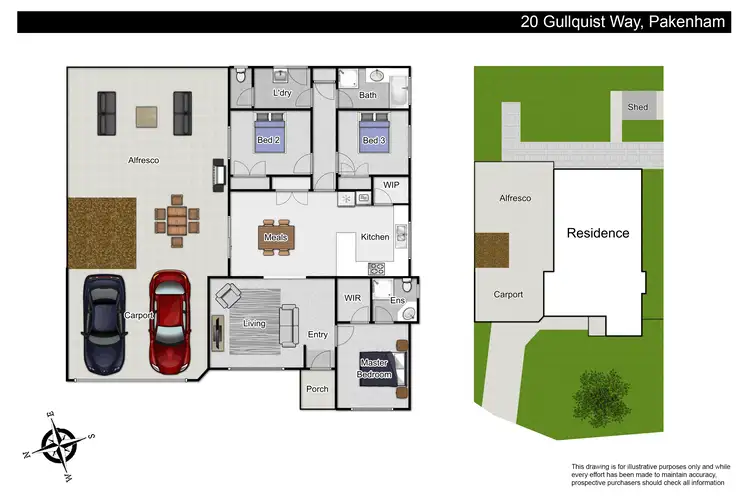 Floorplan of Homely house listing, 20 Gullquist Way, Pakenham VIC 3810