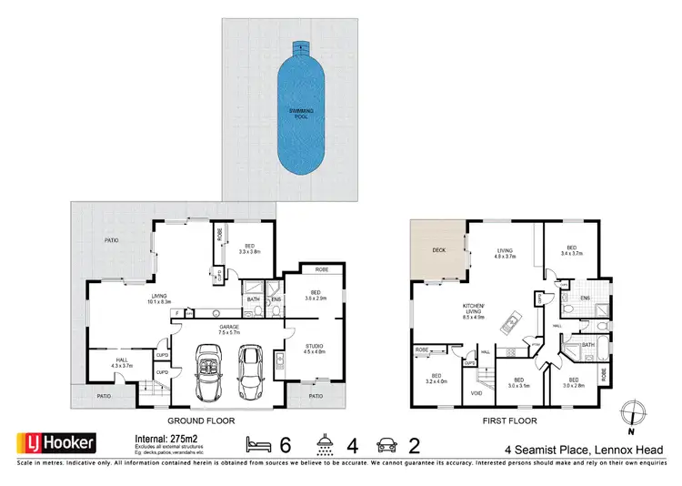 Floorplan of Homely house listing, 4 Seamist Place, Lennox Head NSW 2478