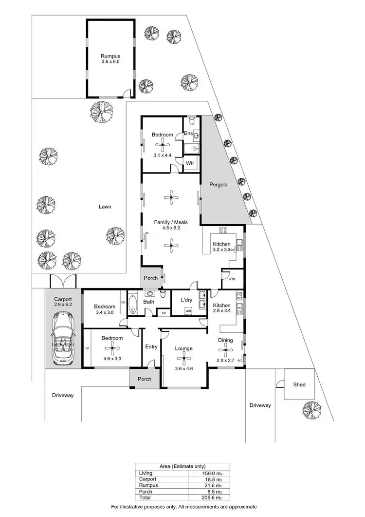 Floorplan of Homely house listing, 49 Hartley Road, Flinders Park SA 5025