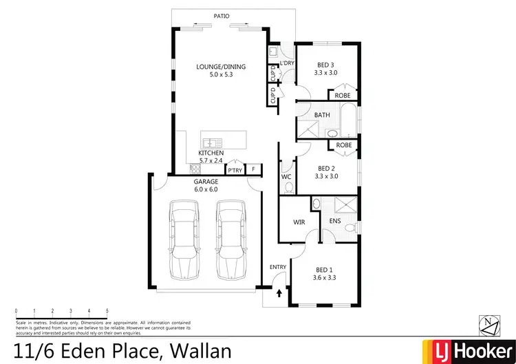 Floorplan of Homely unit listing, Unit 11/6 Eden Place, Wallan VIC 3756