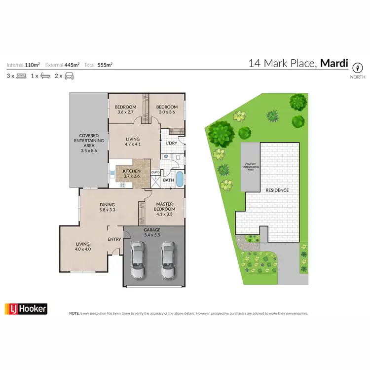 Floorplan of Homely house listing, 14 Mark Place, Mardi NSW 2259