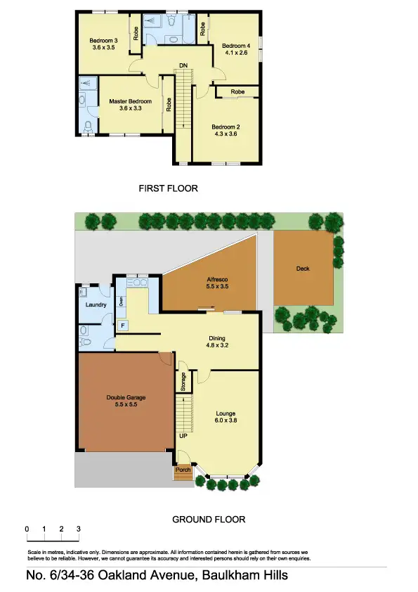 Floorplan of Homely townhouse listing, 6/34-36 Oakland Avenue, Baulkham Hills NSW 2153