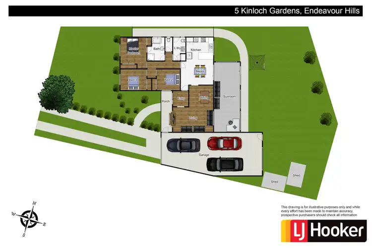 Floorplan of Homely house listing, 5 Kinloch Gardens, Endeavour Hills VIC 3802