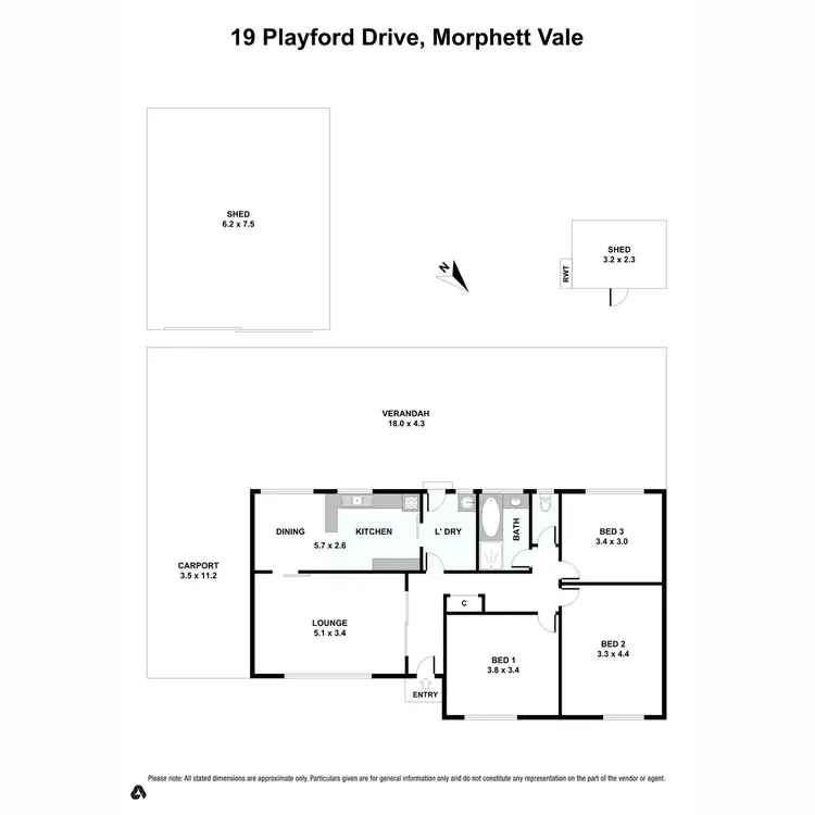 Floorplan of Homely house listing, 19 Playford Drive, Morphett Vale SA 5162