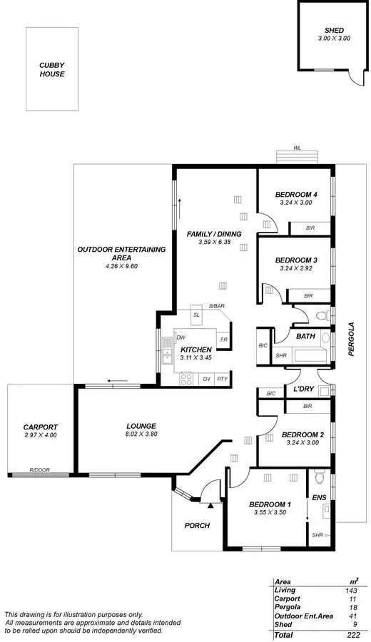 Floorplan of Homely house listing, 2 Proctor Close, Surrey Downs SA 5126