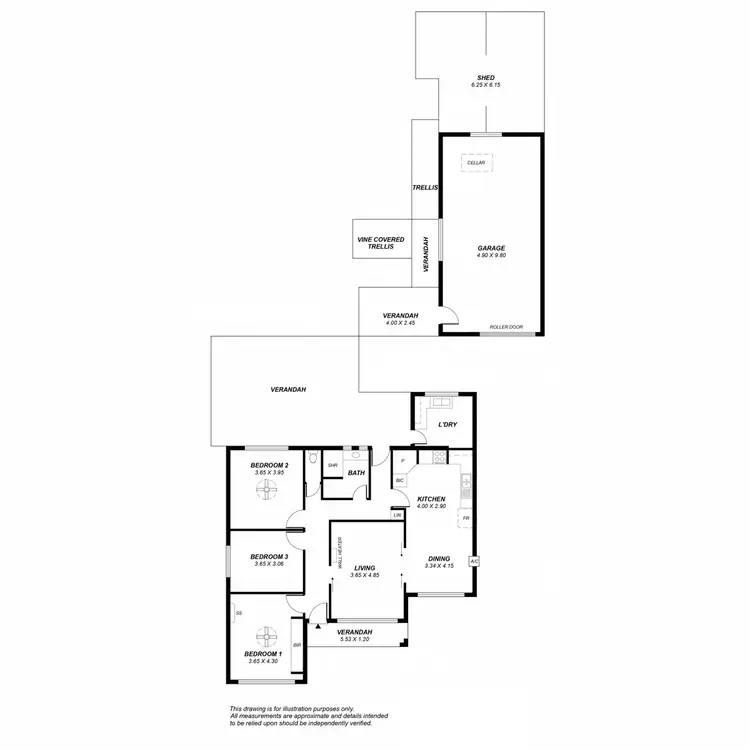 Floorplan of Homely house listing, 16 Cresdee Road, Campbelltown SA 5074