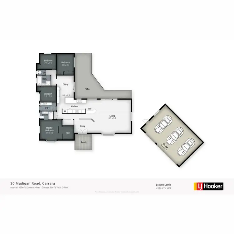 Floorplan of Homely house listing, 30 Madigan Road, Carrara QLD 4211