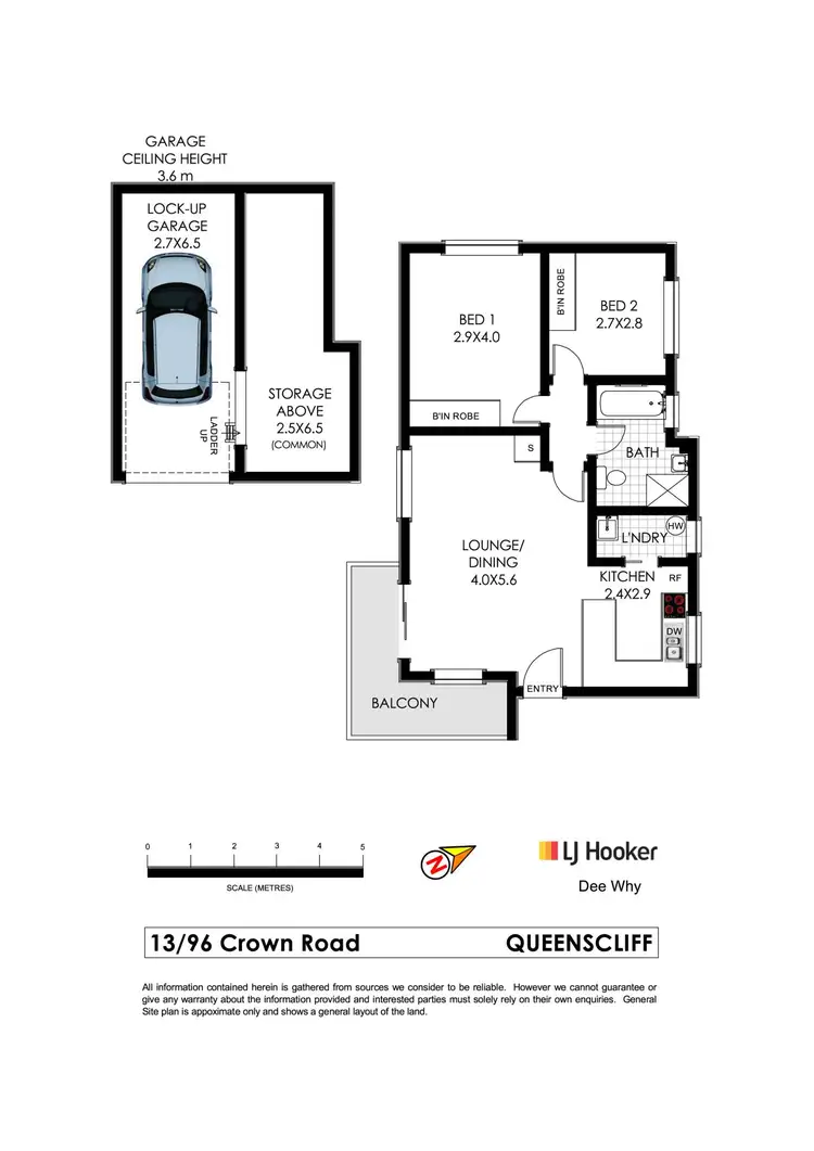 Floorplan of Homely apartment listing, 13/96 Crown Road, Queenscliff NSW 2096