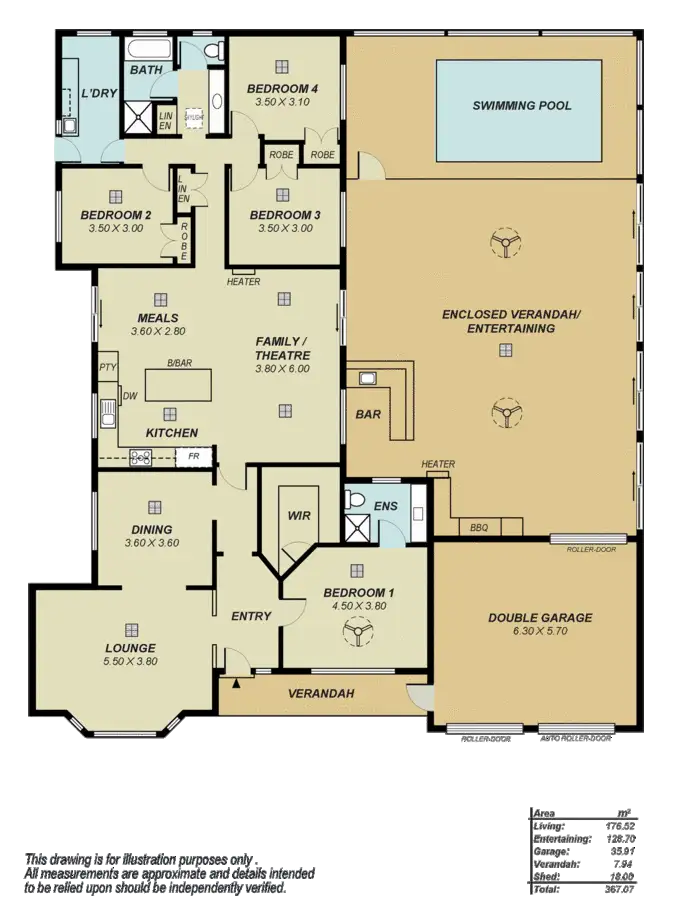 Floorplan of Homely house listing, 6 Charlton Court, Golden Grove SA 5125