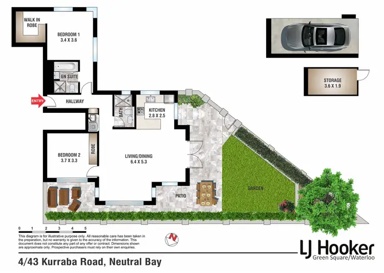 Floorplan of Homely apartment listing, 4/43 Kurraba Road, Neutral Bay NSW 2089