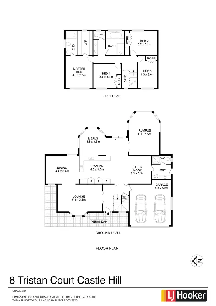 Floorplan of Homely house listing, 8 Tristan Court, Castle Hill NSW 2154