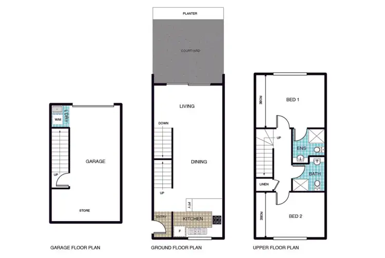 Floorplan of Homely townhouse listing, 15/62 Whitrod Avenue, Casey ACT 2913