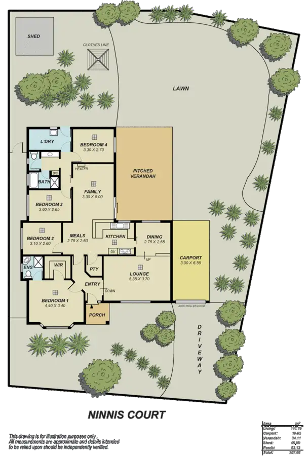 Floorplan of Homely house listing, 35 Ninnis Court, Greenwith SA 5125
