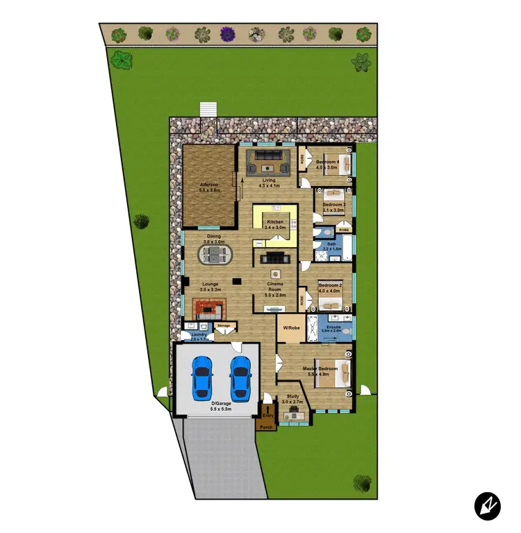Floorplan of Homely house listing, 24 Thorpe Circuit, Oran Park NSW 2570