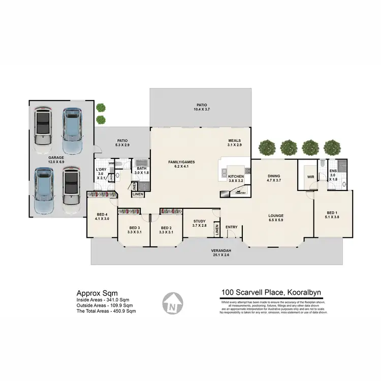 Floorplan of Homely house listing, 100-102 Scarvell Place, Kooralbyn QLD 4285