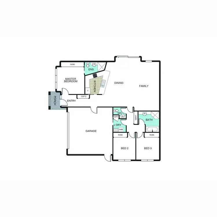 Floorplan of Homely townhouse listing, 2/21 Tea Gardens, Gungahlin ACT 2912