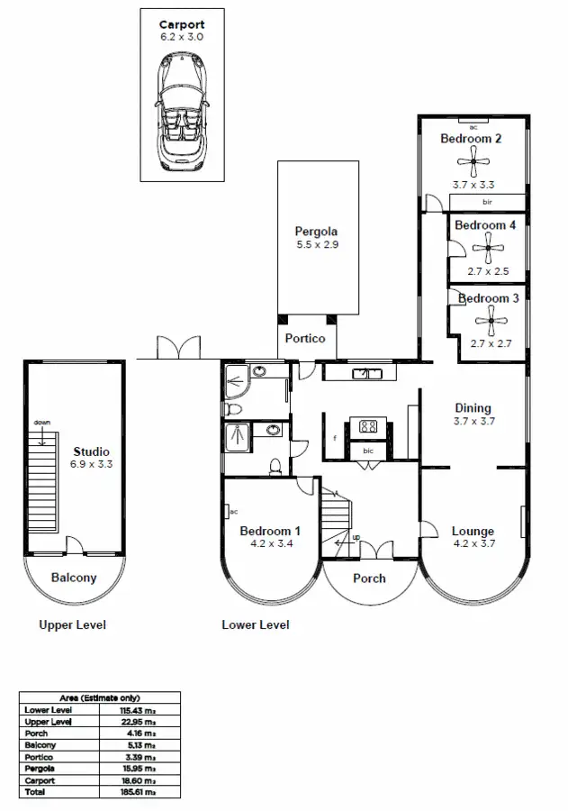Floorplan of Homely house listing, 42 Boothby Street, Panorama SA 5041