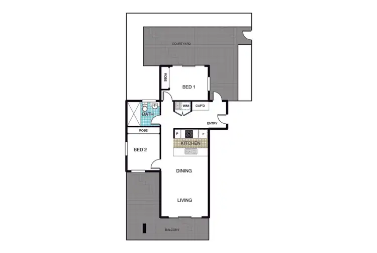 Floorplan of Homely apartment listing, 35/37 Redruth Street, Crace ACT 2911
