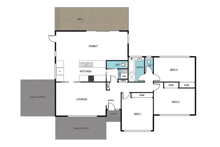 Floorplan of Homely house listing, 54 Bamford Street, Hughes ACT 2605