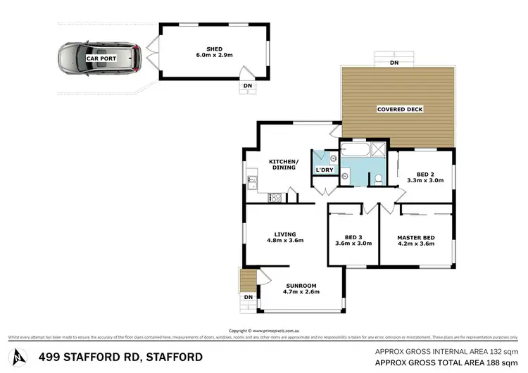 Floorplan of Homely house listing, 499 Stafford Road, Stafford QLD 4053