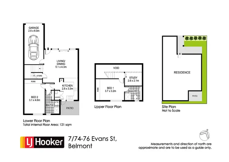 Floorplan of Homely townhouse listing, 7/74-76 Evans Street, Belmont NSW 2280