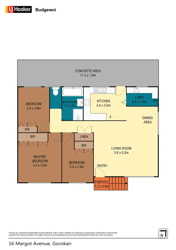 Floorplan of Homely house listing, 16 Margot Street, Gorokan NSW 2263