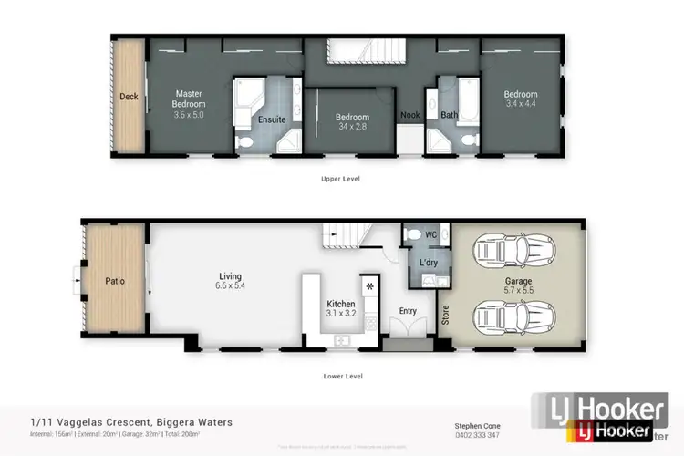 Floorplan of Homely semi-detached listing, 1/11 Vaggelas Crescent, Biggera Waters QLD 4216