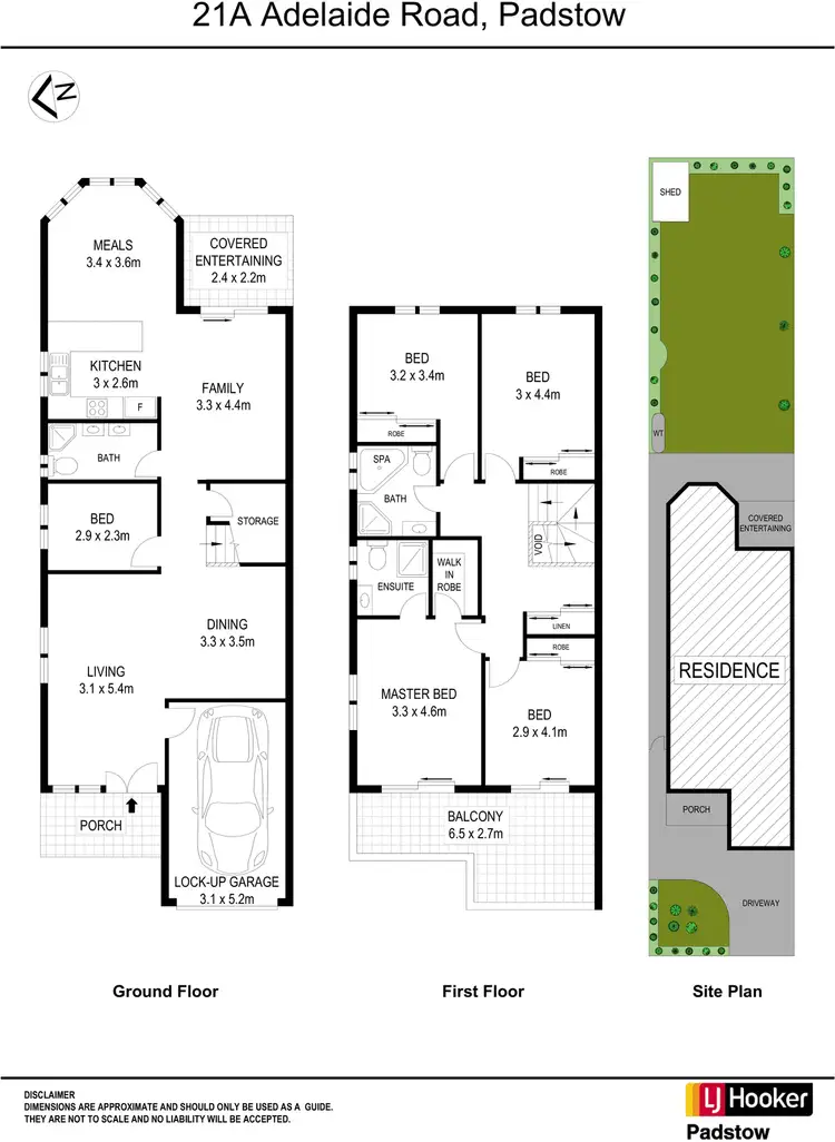 Floorplan of Homely semi-detached listing, 21A Adelaide Road, Padstow NSW 2211
