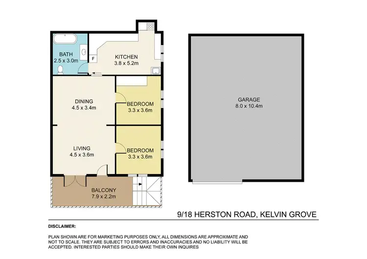 Floorplan of Homely house listing, 9/18 Herston Road, Kelvin Grove QLD 4059