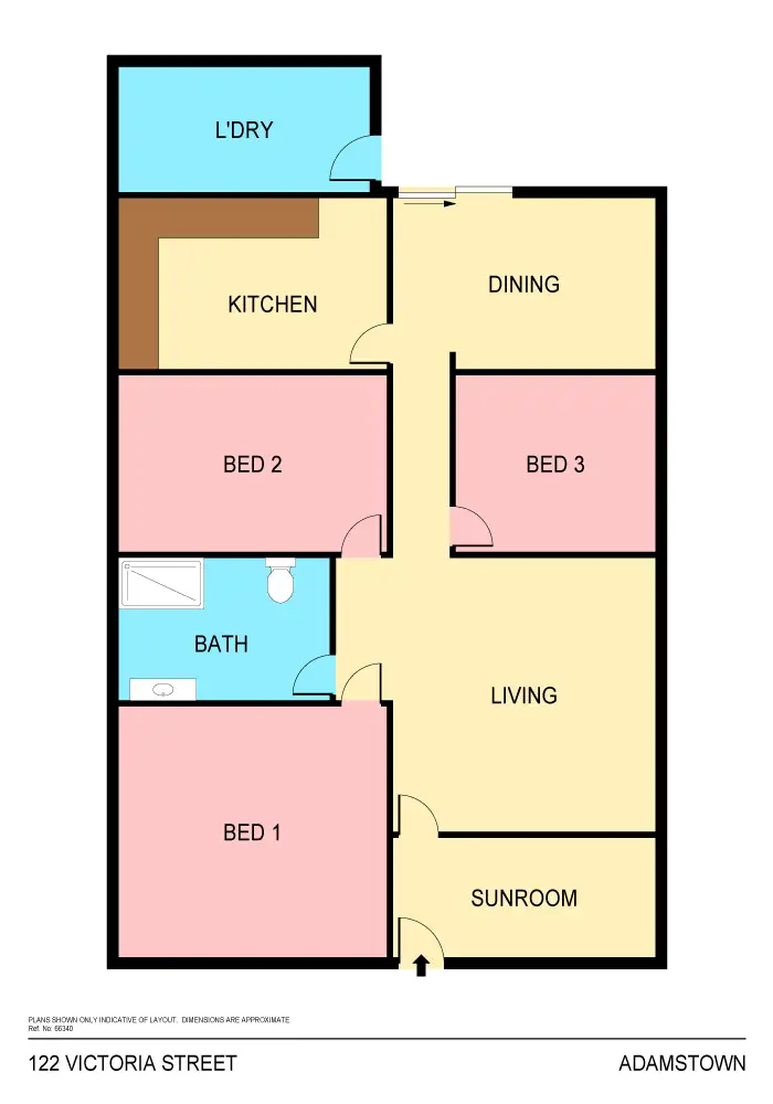 Floorplan of Homely house listing, 122 Victoria Street, Adamstown NSW 2289