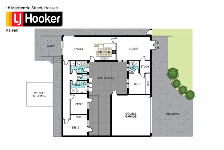 Floorplan of Homely house listing, 18 Mackenzie Street, Hackett ACT 2602