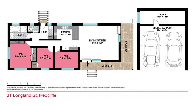 Floorplan of Homely house listing, 31 Longland Street, Redcliffe QLD 4020
