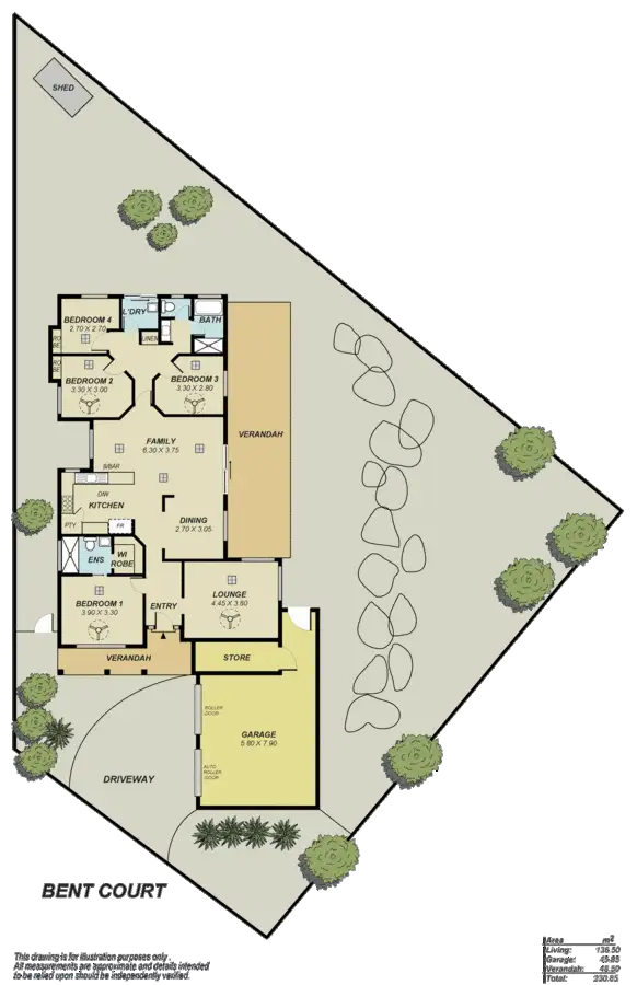 Floorplan of Homely house listing, 17 Bent Court, Wynn Vale SA 5127