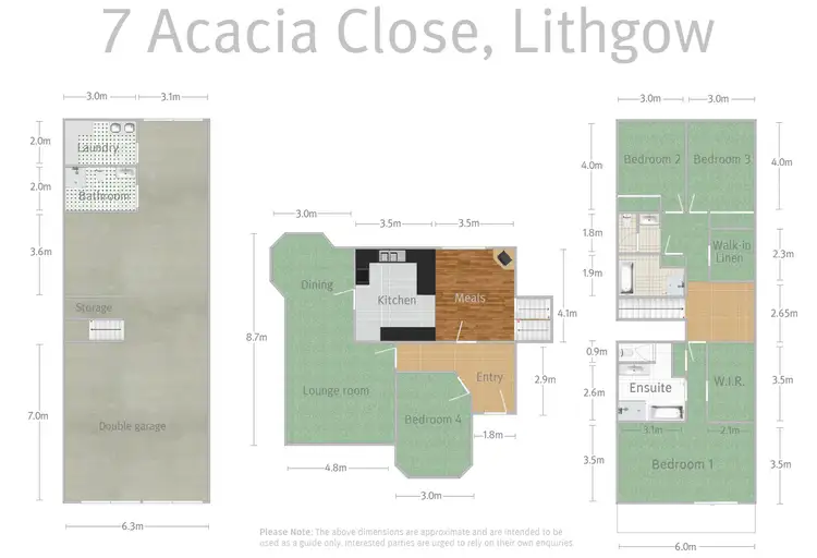Floorplan of Homely house listing, 7 Acacia Close, Lithgow NSW 2790