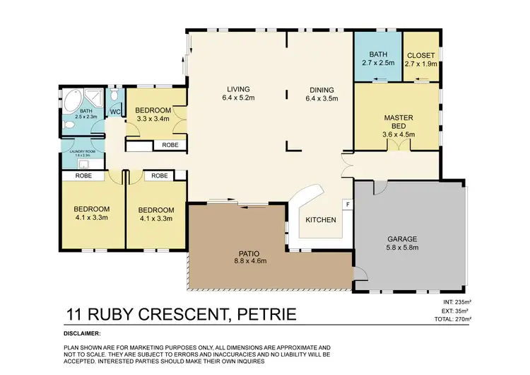 Floorplan of Homely house listing, 11 Ruby Crescent, Petrie QLD 4502