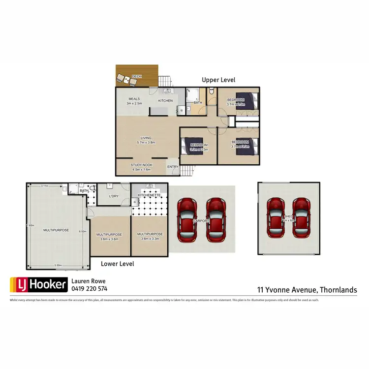 Floorplan of Homely house listing, 11 Yvonne Avenue, Thornlands QLD 4164