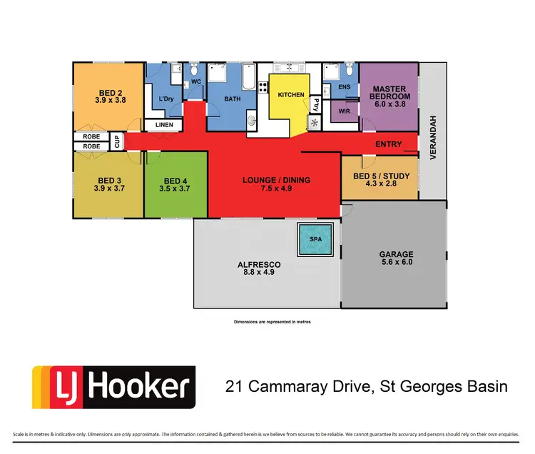 Floorplan of Homely house listing, 21 Cammaray Drive, St Georges Basin NSW 2540