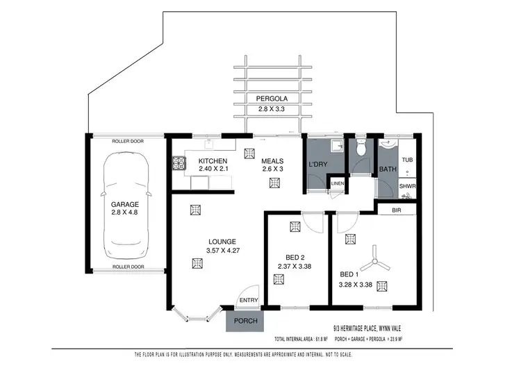 Floorplan of Homely unit listing, 9/3 Hermitage Court, Wynn Vale SA 5127