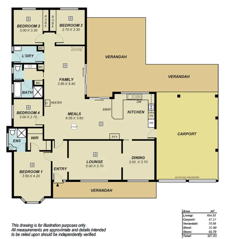 Floorplan of Homely house listing, 1 Reta Court, Golden Grove SA 5125
