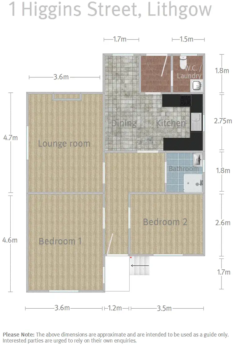 Floorplan of Homely house listing, 1 Higgins Street, Lithgow NSW 2790