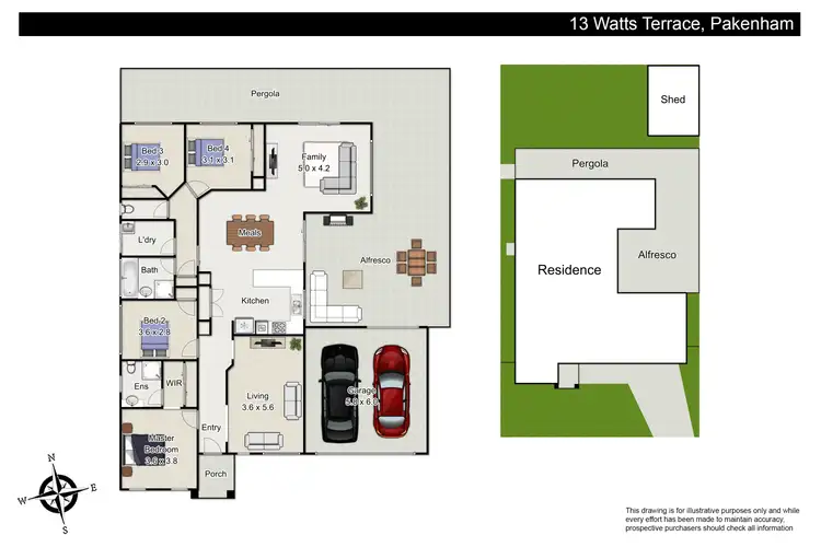 Floorplan of Homely house listing, 13 Watts Terrace, Pakenham VIC 3810